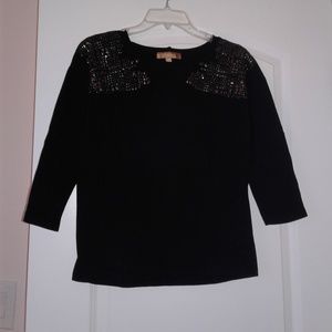 Ellen Tracy black shirt